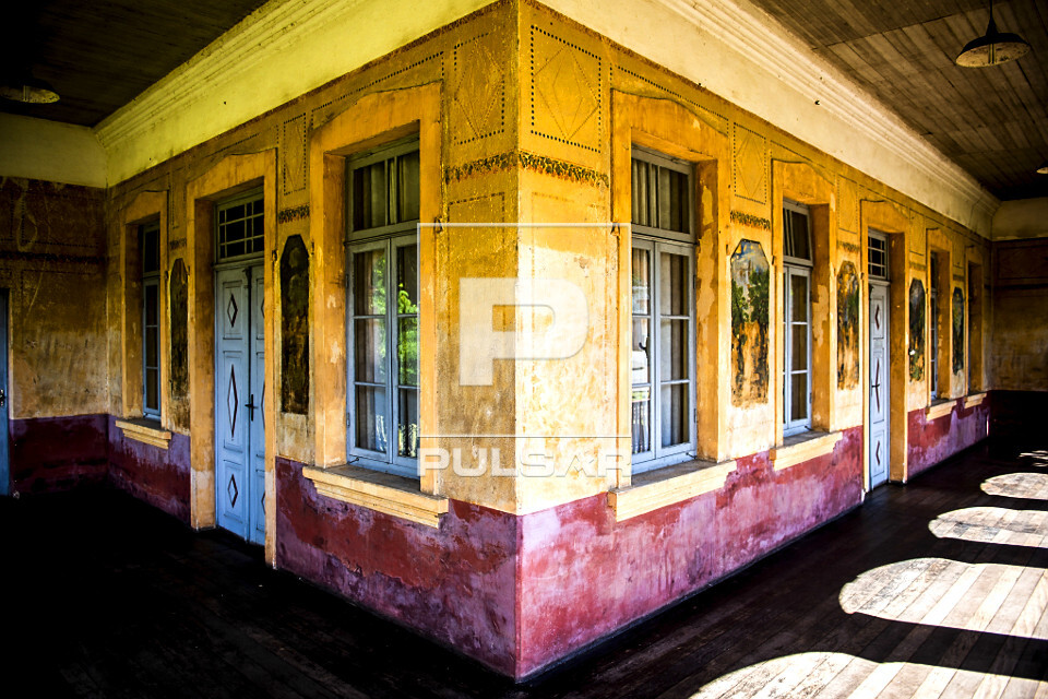 Varanda da Casa de Wally Kruger - atual CAT Central de Atendimento ao Turista - construção de 1925