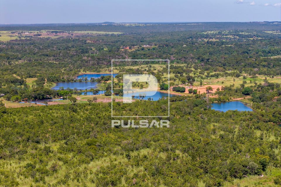Vista de drone de pesque-pague 