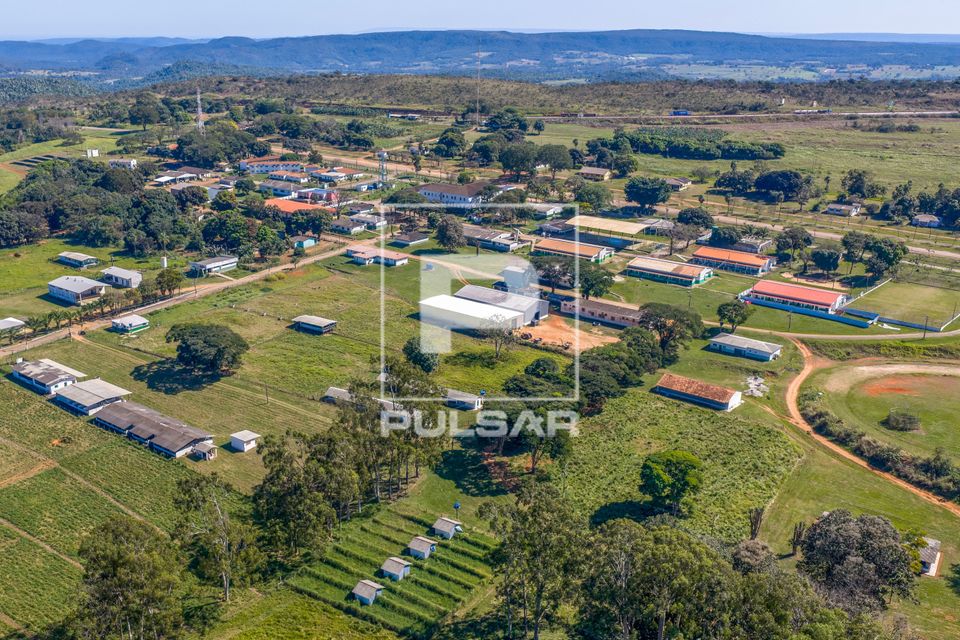 Vista de drone do Campus São Vicente do Instituto Federal de Educação Ciência e Tecnologia do Mato Grosso