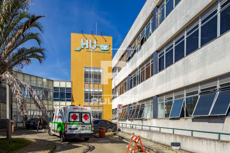 Entrada lateral do Hospital Universitário da Universidade Federal de Juiz de Fora no bairro Dom Bosco
