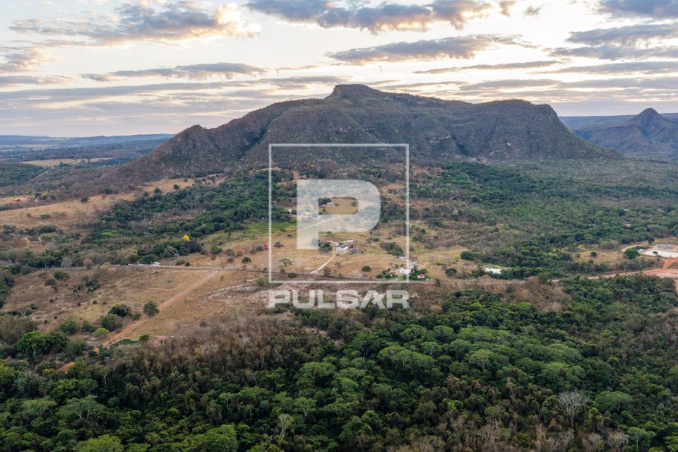Vista de drone do Parque Estadual da Serra Azul