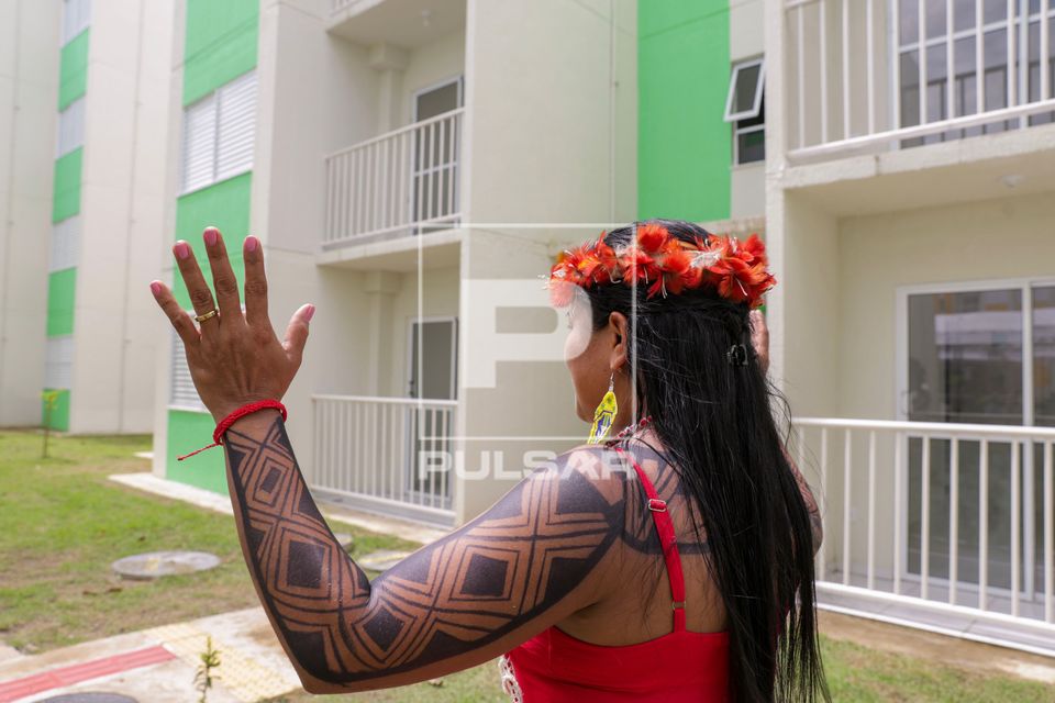 Residencial Morar Melhor do programa Minha Casa Minha Vida na comunidade Parque das Tribos