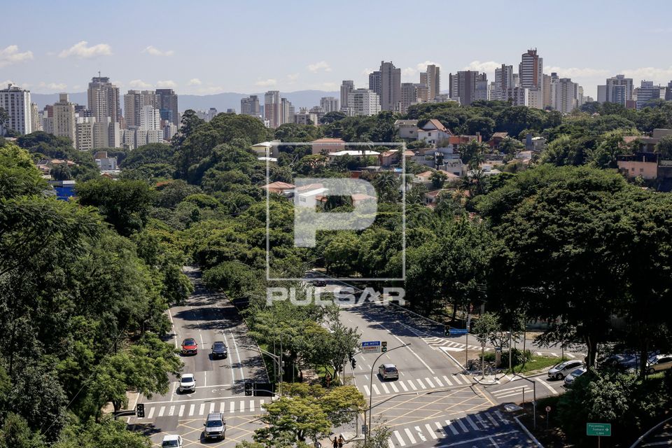 Vista de cima da avenida Paulo VI - bairro Pinheiros