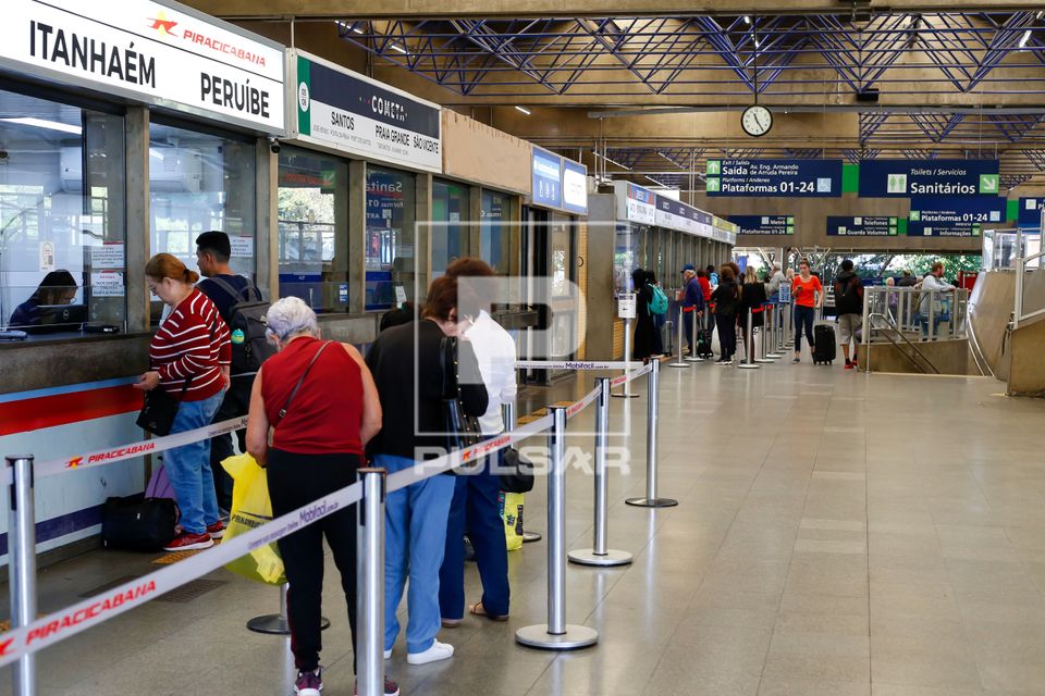 Bilheteria do terminal rodoviário do Jabaquara 