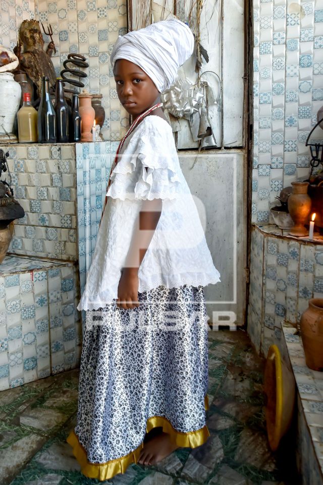 Retrato de criança no terreiro de candomblé - Ilè Àse Ojú Onirè ou Oju Onirê