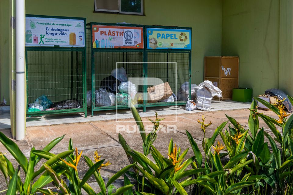Ecoponto para coleta de materiais recicláveis na Universidade Federal do Oeste do Pará