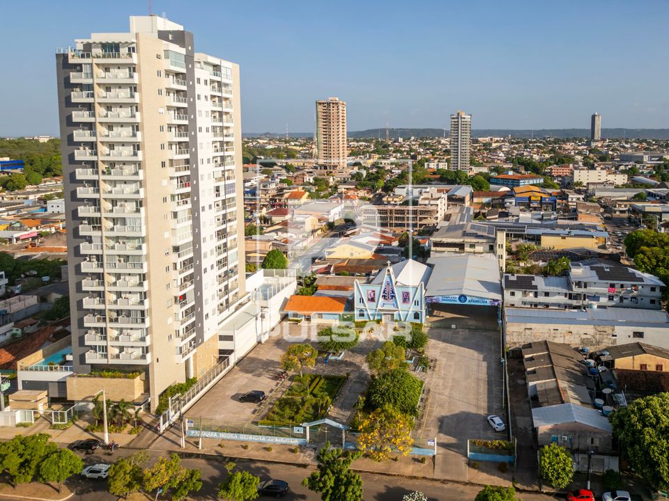 Vista de drone da Paróquia Nossa Senhora Aparecida - bairro Aparecida
