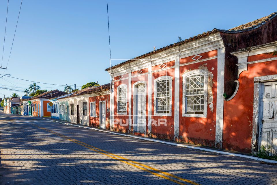 Casario colonial no Ribeirão da Ilha - centro histórico