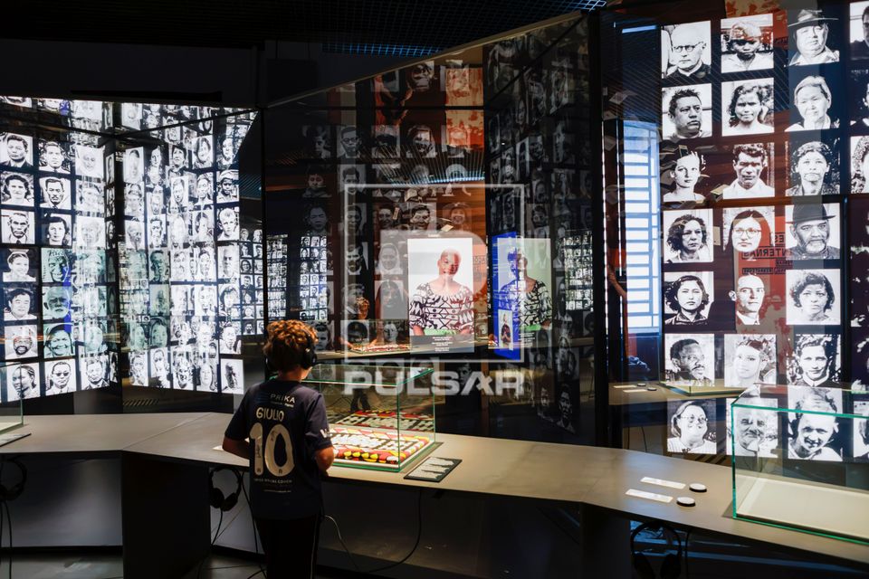 Exposição com fotos no Museu da Imigração do Estado de São Paulo / Memorial do Imigrante