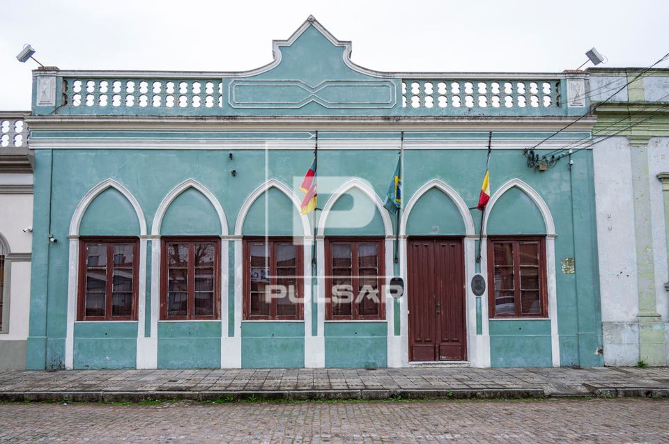 Fachada da Câmara Municipal no centro histórico - fronteira com Rio Branco no Uruguai