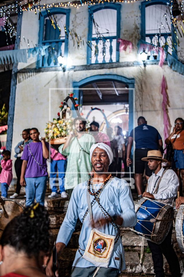 Festa do Reinado de Nossa Senhora do Rosário - rito de descida das bandeiras - Capela Nossa Senhora do Rosár