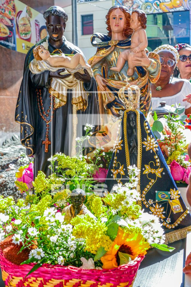 Imagens de Chaguinhas - Nossa Senhora Aparecida - São Benedito e Nossa Senhora dos Aflitos na celebração da