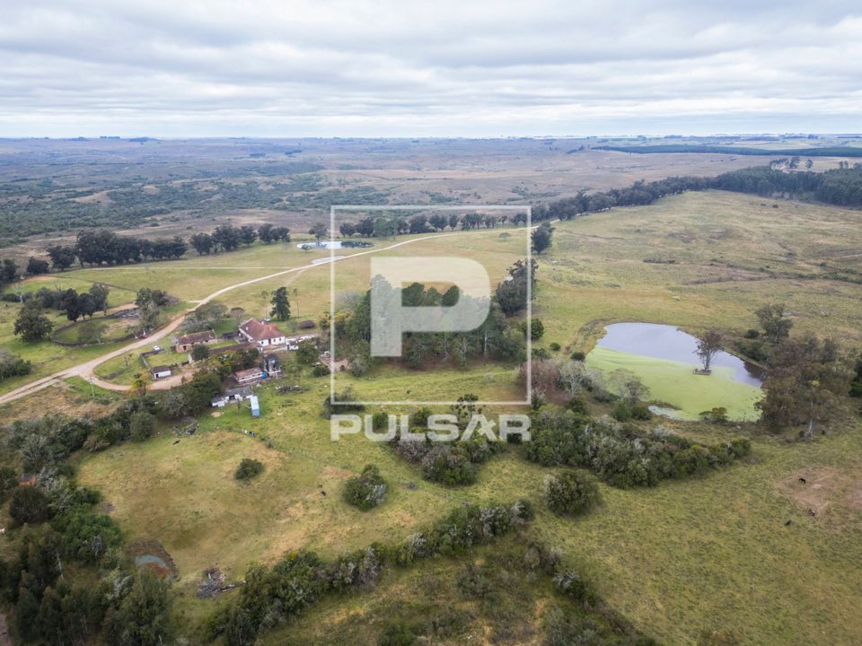 Vista de drone de estância de 1790 