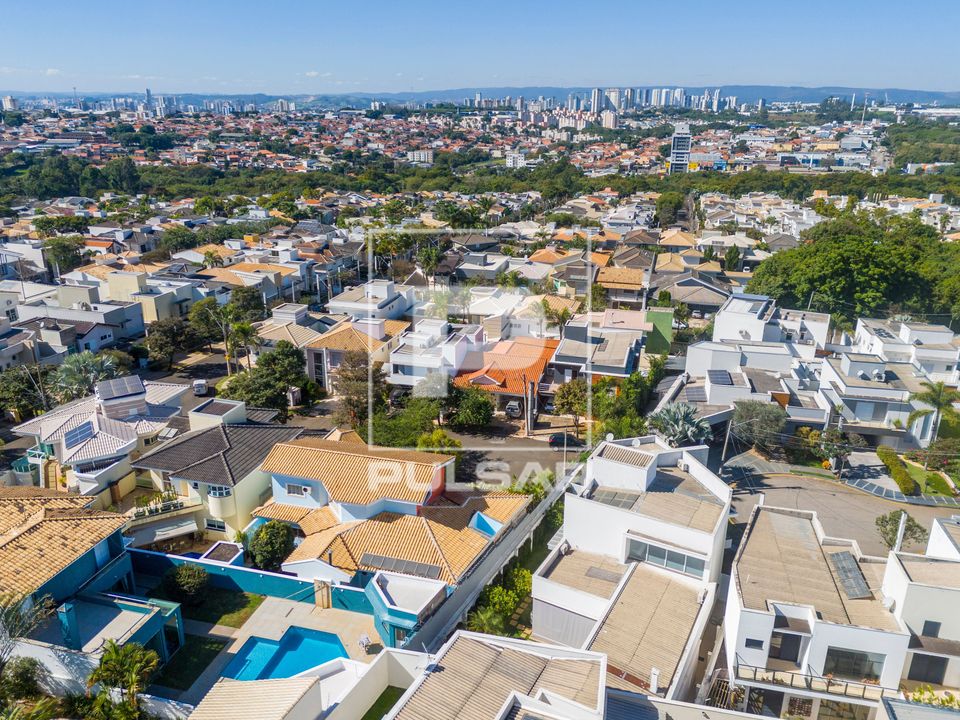 Vista de drone de casas de condomínio fechado