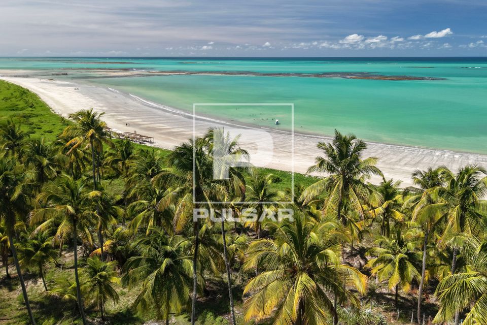 Vista de drone da Praia de Ipioca - APA Costa dos Corais