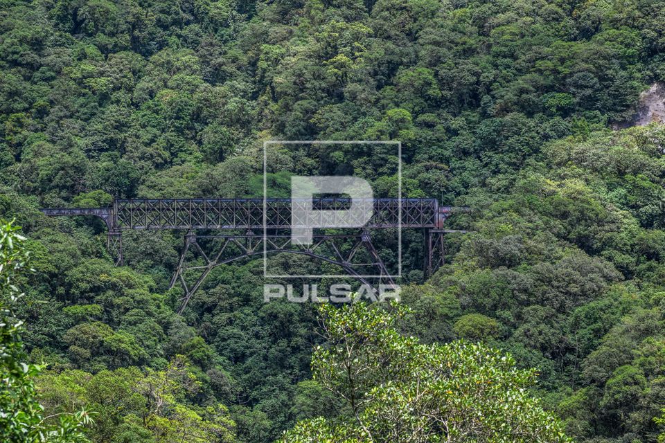 Ponte metálica da ferrovia Curitiba / Morretes - projeto original de André e Antônio Rebouças - Serra do M