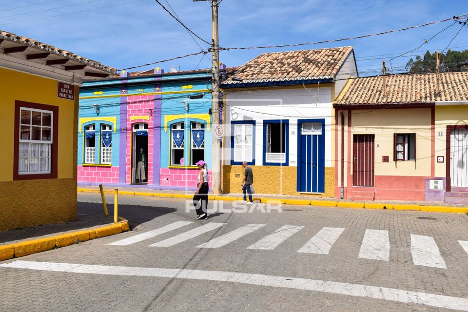 Fachada de casario no centro histórico