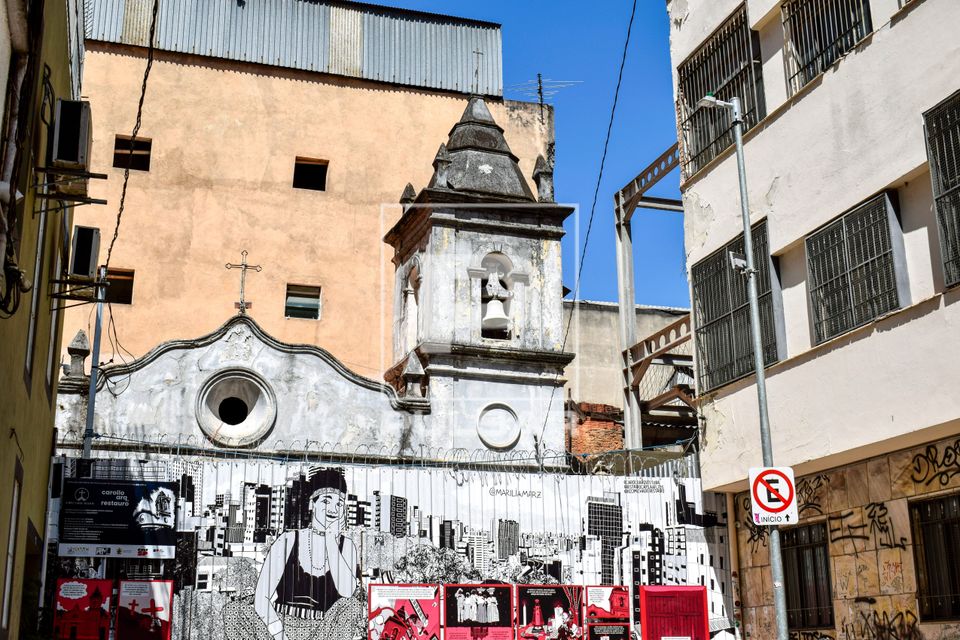 Capela de Nossa Senhora dos Aflitos também conhecida por Capela dos Aflitos - bairro Liberdade em fase de res