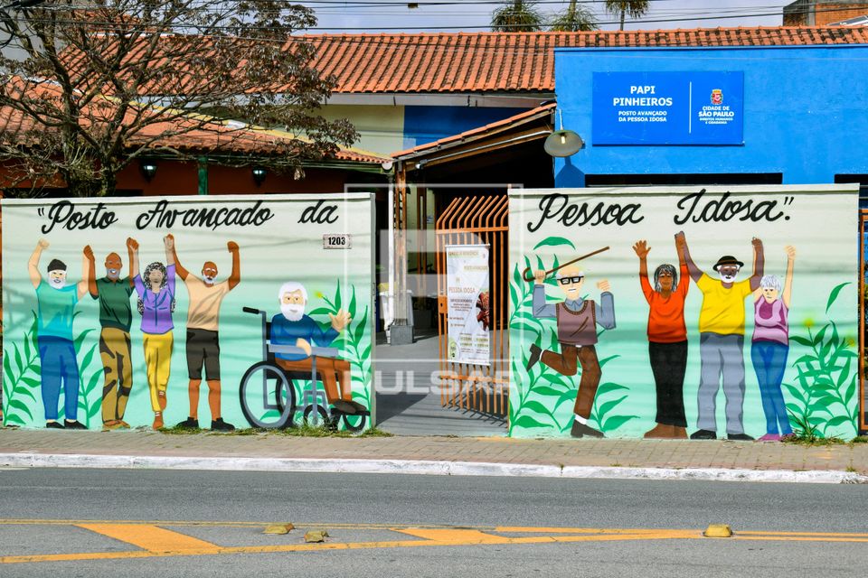 Fachada do PAPI - Posto Avançado da Pessoa Idosa - oferta de atendimento psicológico - jurídico , geriátri