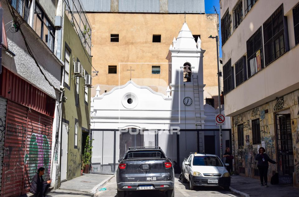 Capela de Nossa Senhora dos Aflitos também conhecida por Capela dos Aflitos recém restaurada - bairro Liberd