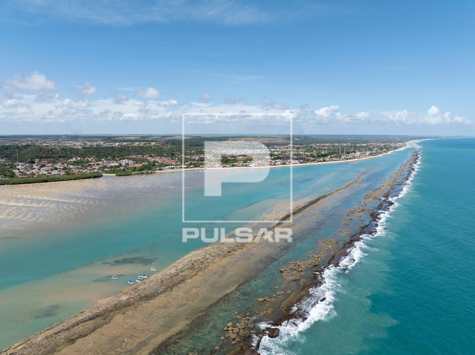 Vista de drone de recifes de corais