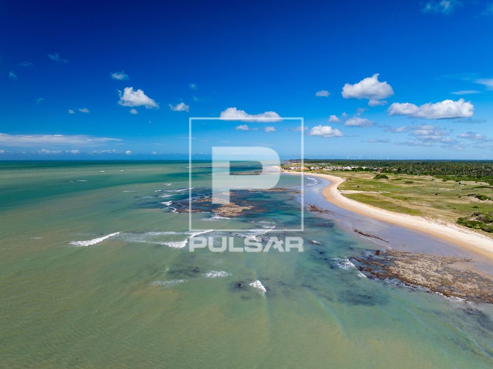 Vista de drone da Praia de Monte Alegre - Polo Costa das Dunas