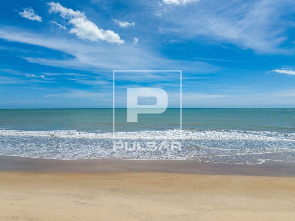 Vista de drone da Praia da Rapadura - Polo Costa das Dunas 