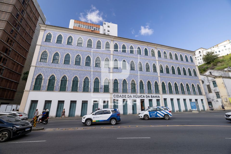 Cidade da Música da Bahia - museu instalado no Casarão dos Azulejos Azuis - praça Maria Felipa - bairro Com