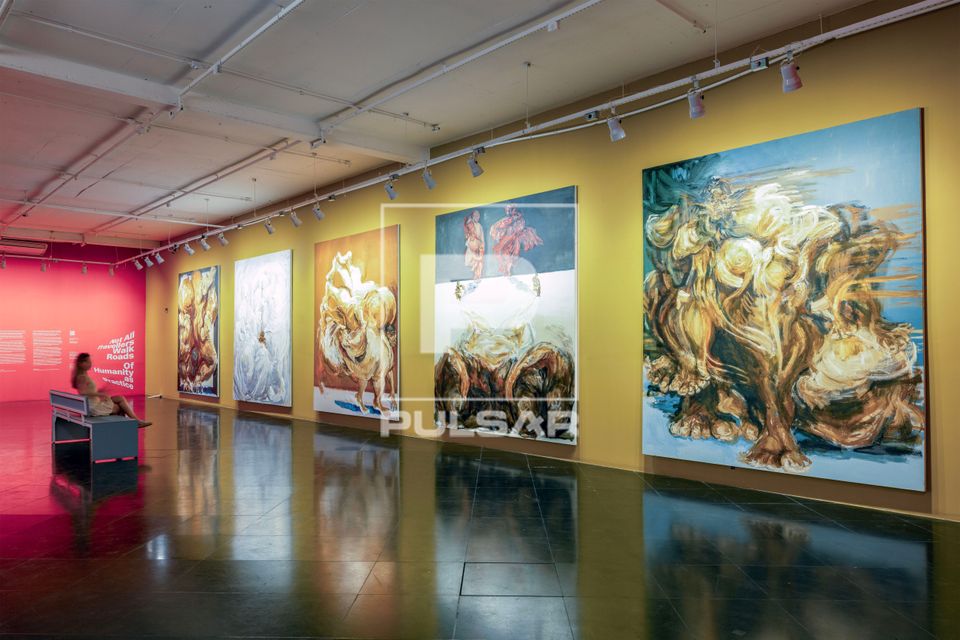 Pinturas de Marlene Almeida em exposição no MUNCAB Museu Nacional da Cultura Afro-Brasileira