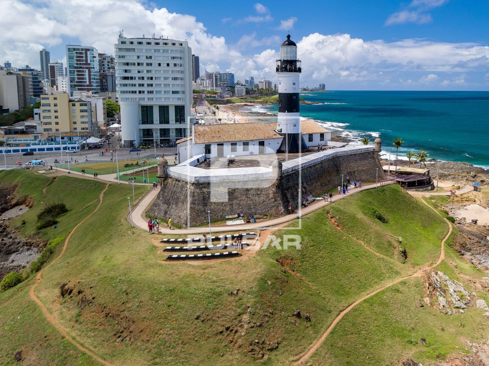 Farol da Barra e Forte de Santo Antônio da Barra sede do Museu Náutico da Bahia - bairro Barra 