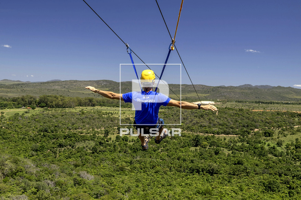 Tirolesa na Chapada dos Veadeiros