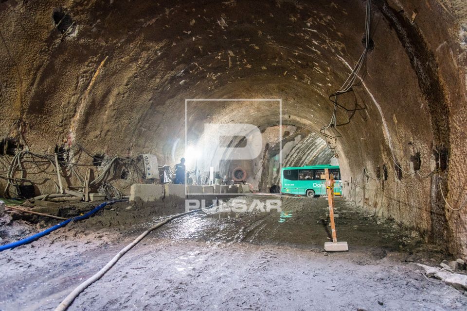Obras da futura Estação Gávea da Linha 4 do metrô