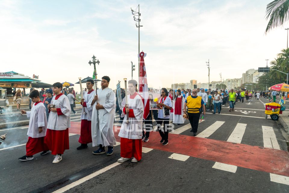 Procissão de Nossa Senhora de Copacabana padroeira do bairro Copacabana