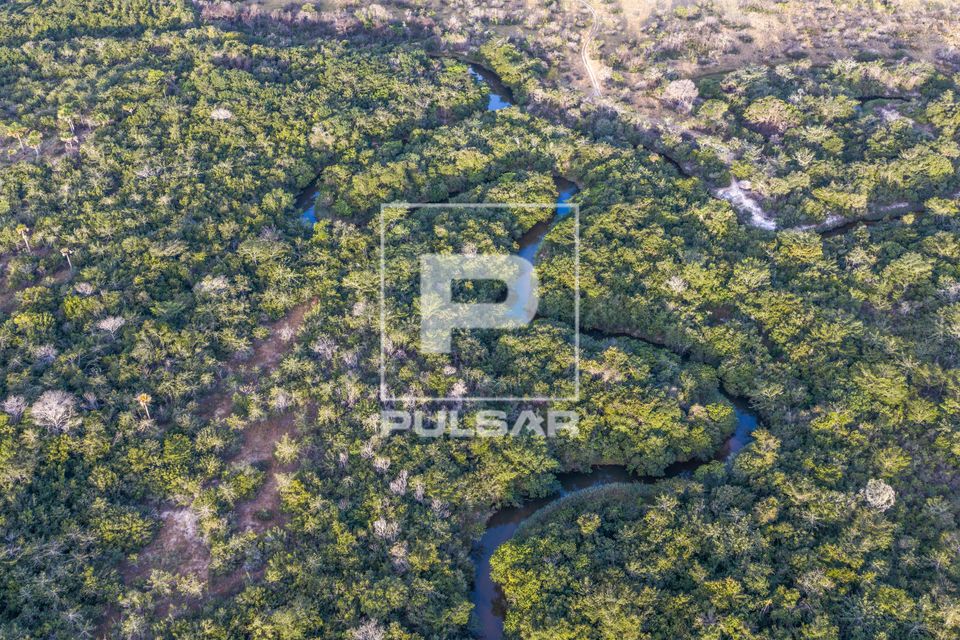 Rio Preto à direita encontrando o rio Carinhanha - divisa natural entre Minas Gerais à direita e Bahia à es
