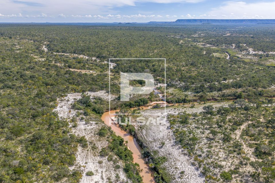 Rio Catarina e vegetação de cerrado na RDS Reserva de Desenvolvimento Sustentável Veredas do Acari - Serra 