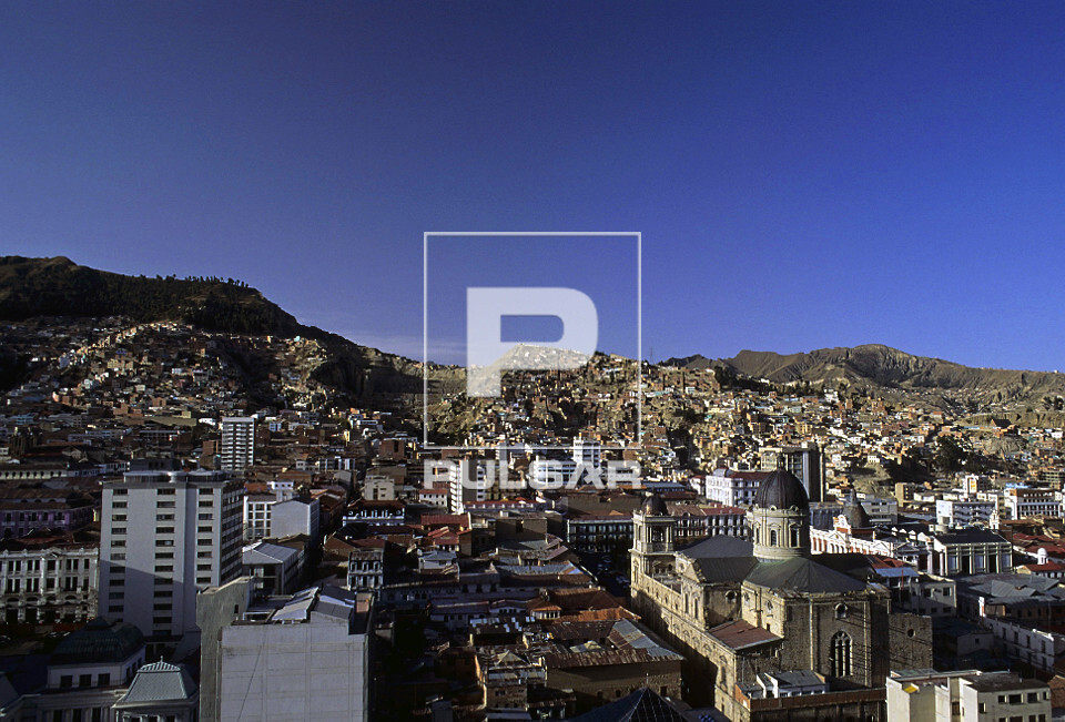 Vista do centro de La Paz