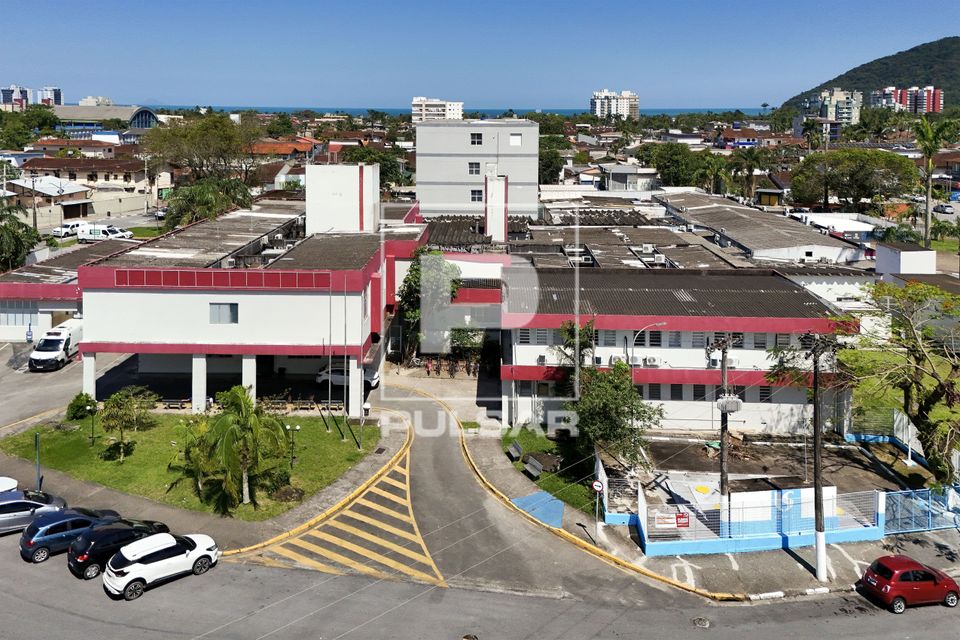 Vista de drone do Hospital Municipal de Bertioga Santa Teresinha