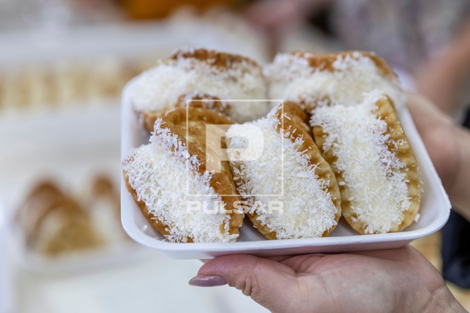 Dorayaki - doce típico japonês recheado à venda na na Festa do Milho