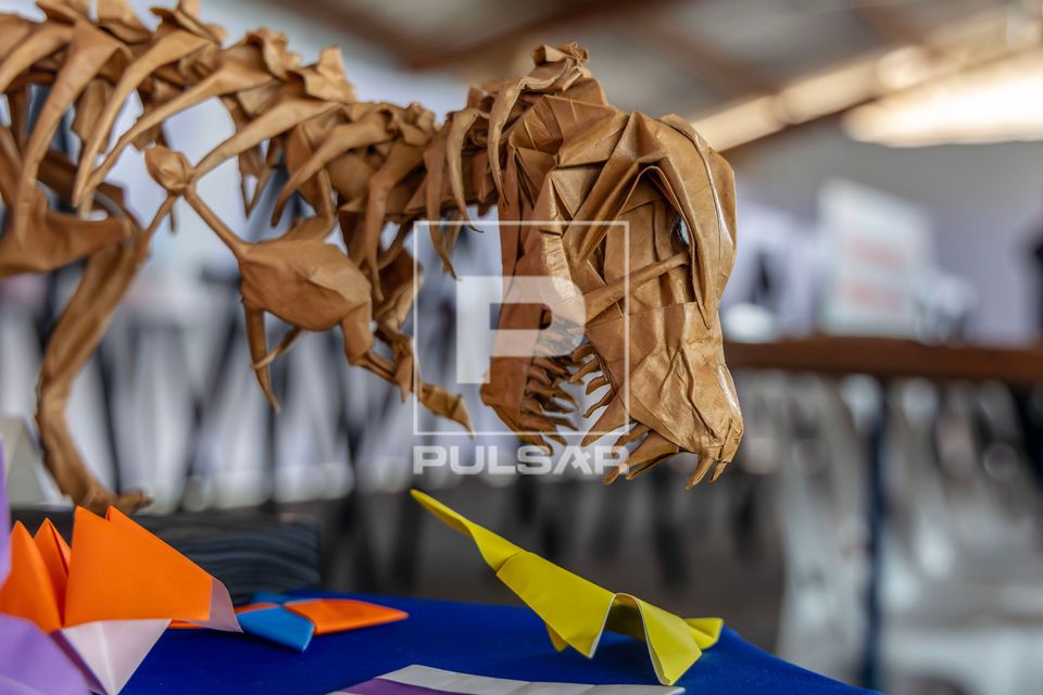 Exposição de origami na 22ª edição do Festival Londrina Matsuri - festa da cultura e arte japonesa