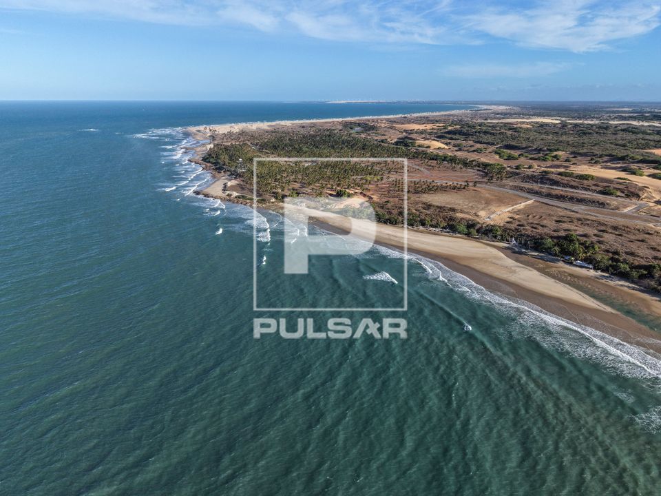 Vista de drone da Praia da Lagoinha