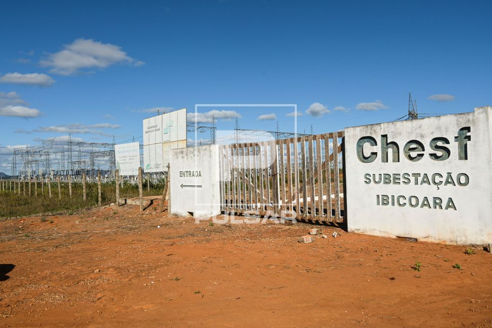 Entrada da subestação Ibicoara operada pela Chesf - Companhia Hidro Elétrica do São Francisco