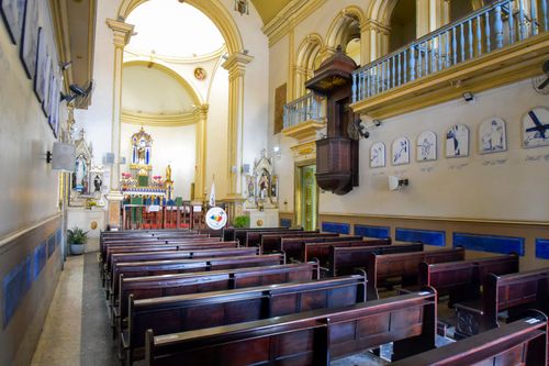 Vista interna da Paróquia de São Cristóvão