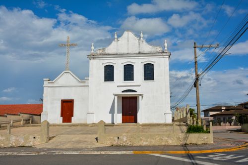 Fachada da Matriz Sagrado Coração de Jesus - rota das Capelas de Piedade