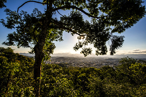 Paisagem da cidade a partir do mirante do morro da Boa Vista - 