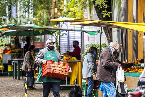 Barracas da Feira Ecológica da Auxiliadora - bairro Auxiliadora - 