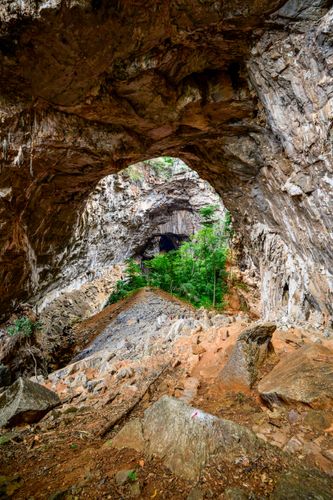 Trilha para a Gruta do Janelão - Parque Nacional Cavernas do Peruaçu - transição dos biomas caatinga e cer