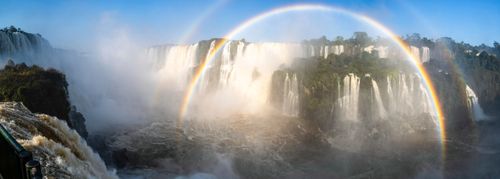 Arco-íris e Garganta do Diabo - Cataratas do Iguaçu - Parque Nacional do Iguaçu