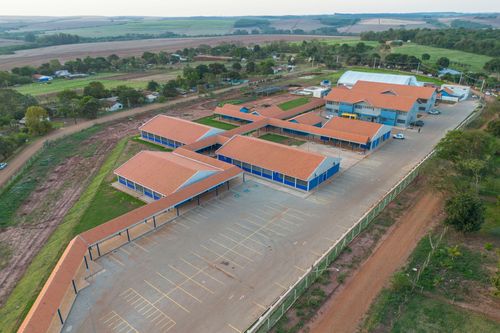 Vista de drone do Centro Estadual de Educação Profissional Agrícola de Goioerê - bairro Vila Progresso