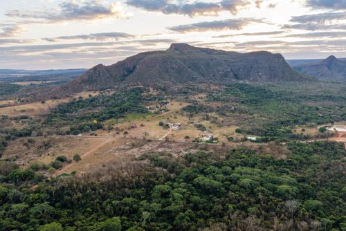 Vista de drone do Parque Estadual da Serra Azul