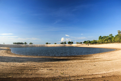 Lagoa do Caxambu na época de seca - Alter do Chão - 